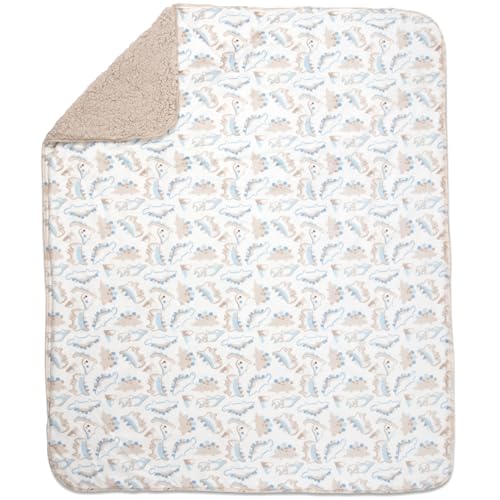 Image of Baby Essentials Sherpa Fleece Baby Blanket 35x30 - Super Soft, Warm Reversible Baby Blankets for Newborns, Infants, Toddlers, and Nursery