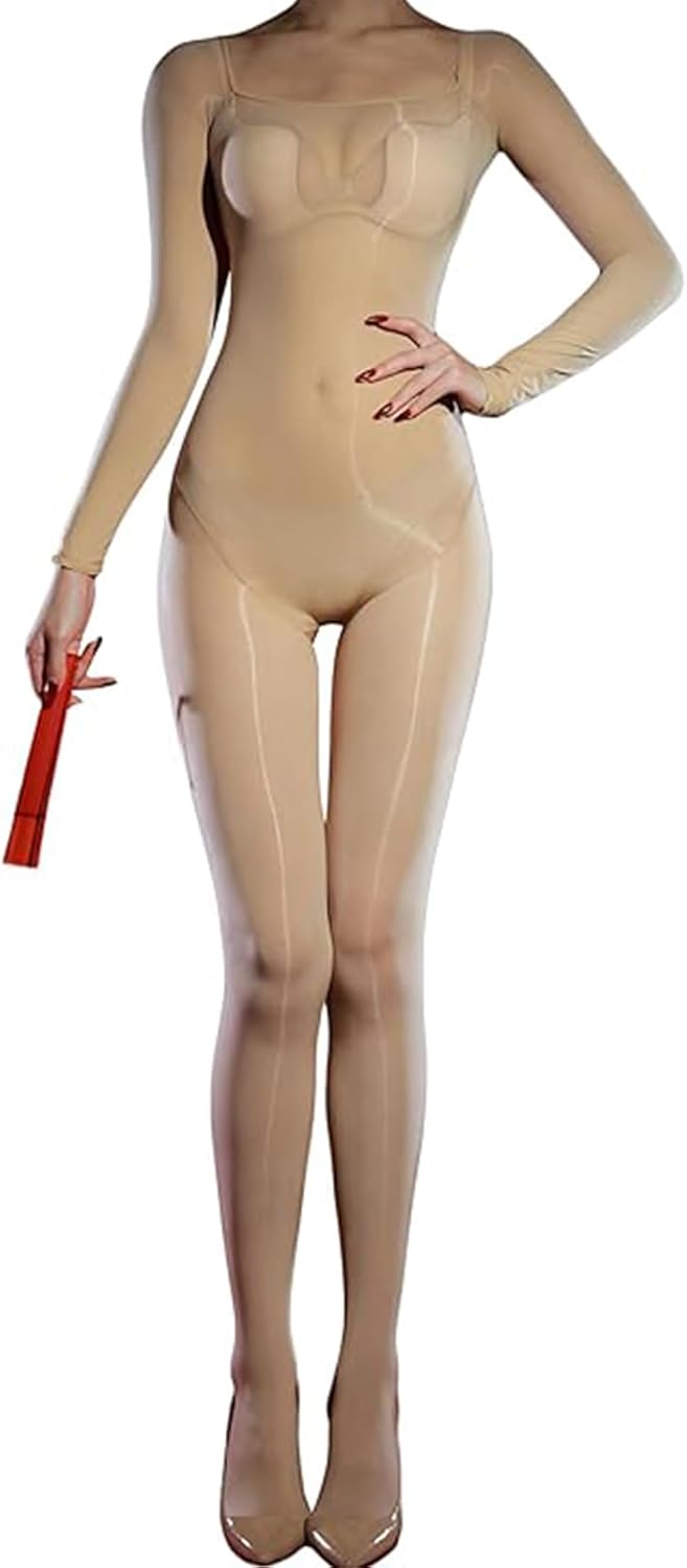 5D Sheer Full Body Stocking Glossy Pantyhose Women Shiny Bodystocking Sexy Tights Pantyhose