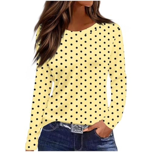 Under Scrubs for Women Long Sleeve Slim Fit Yellow Small