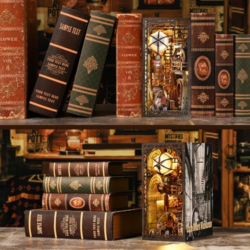 ETKVR Book Nook Kit pour Adultes,Kit Maison en Miniature, Puzzle 3D Bois – vue 5