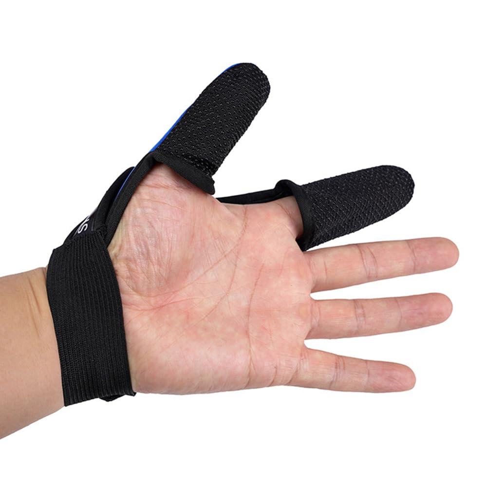 TopHomer 2 guantes de pesca antideslizantes de neopreno, unisex, protector de dedos profesional para deportes al aire libre, suministros de pesca, control de línea de fundición, izquierda y derecha