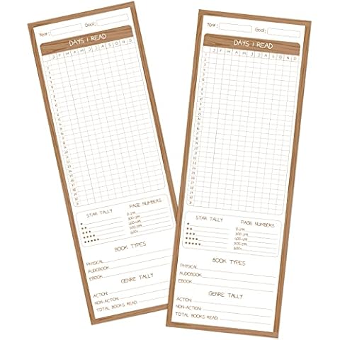 Outus 50 Double-Sided Book Tracker Bookmarks Cover