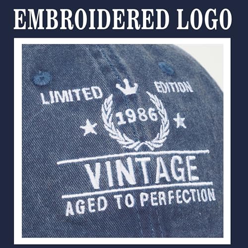 Image of 40th Birthday Gifts for Men Women Hats 1985 Vintage Hat 40 Embroidered Baseball Cap