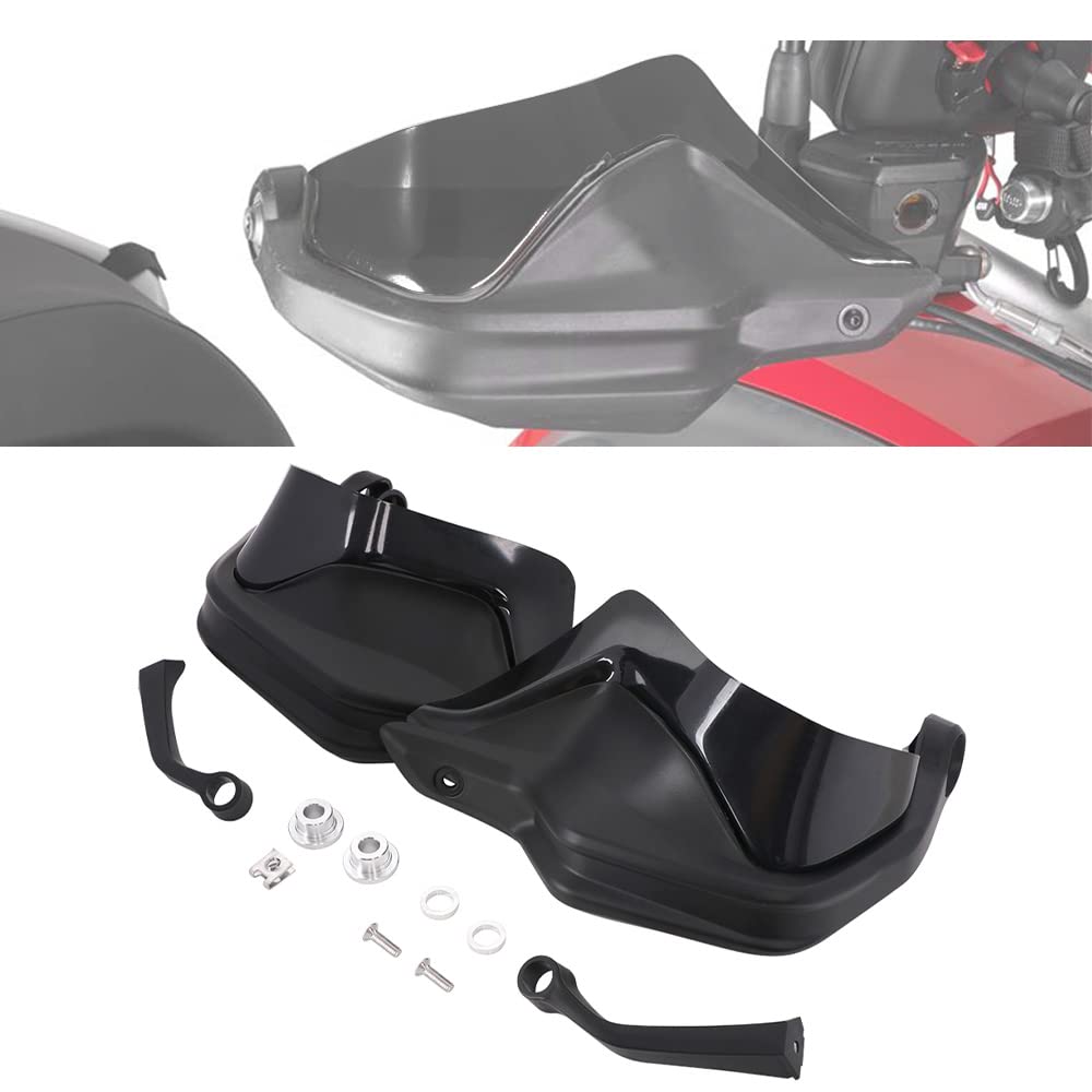 Motocykl poręczne uchwyty, ochrona dłoni rower crossowy wiatroszczelna kierownica ochraniacz na szczotkę dłoni + osłona dłoni podwyższony tablet czarny dla Hon.da NC700 X NC750X CB650F CTX700 2014-2018