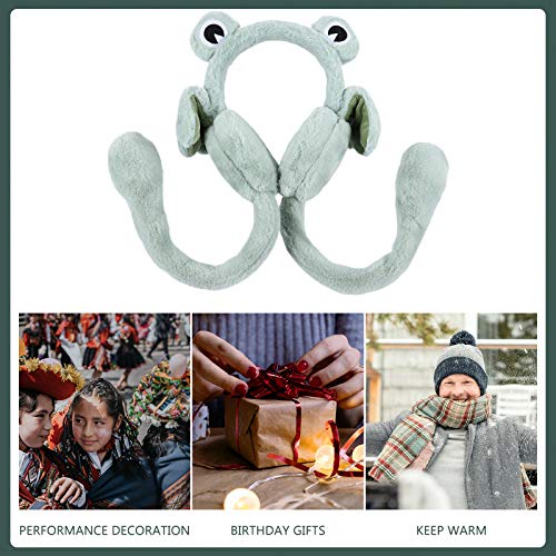 Funzzy Frog Earmuff Lovely Animal Ear Warmer Folding Ear Cover For Adults Kids #TOP5