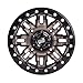 TUSK 4/156 Teton Beadlock Wheel 14x7 4.0 + 3.0 Smoke/Black Compatible with POLARIS RZR XP 1000 2014-2021
