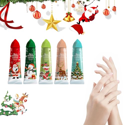 Cremas Manos de Regalo Navidad,Mini Set de Crema de Manos,Set de Cream de Mano,5 Pcs Navidad Cremas de Mano Para Mujer,Crema Protectora de hand Reparadora Hidratante Nutritiva Regalos para Navidads Cremas Manos de Regalo Navidad,Mini Set de Crema de Manos,Set de Cream de Mano,5 Pcs Navidad Cremas de Mano Para Mujer,Crema Protectora de hand Reparadora Hidratante Nutritiva Regalos para Navidads