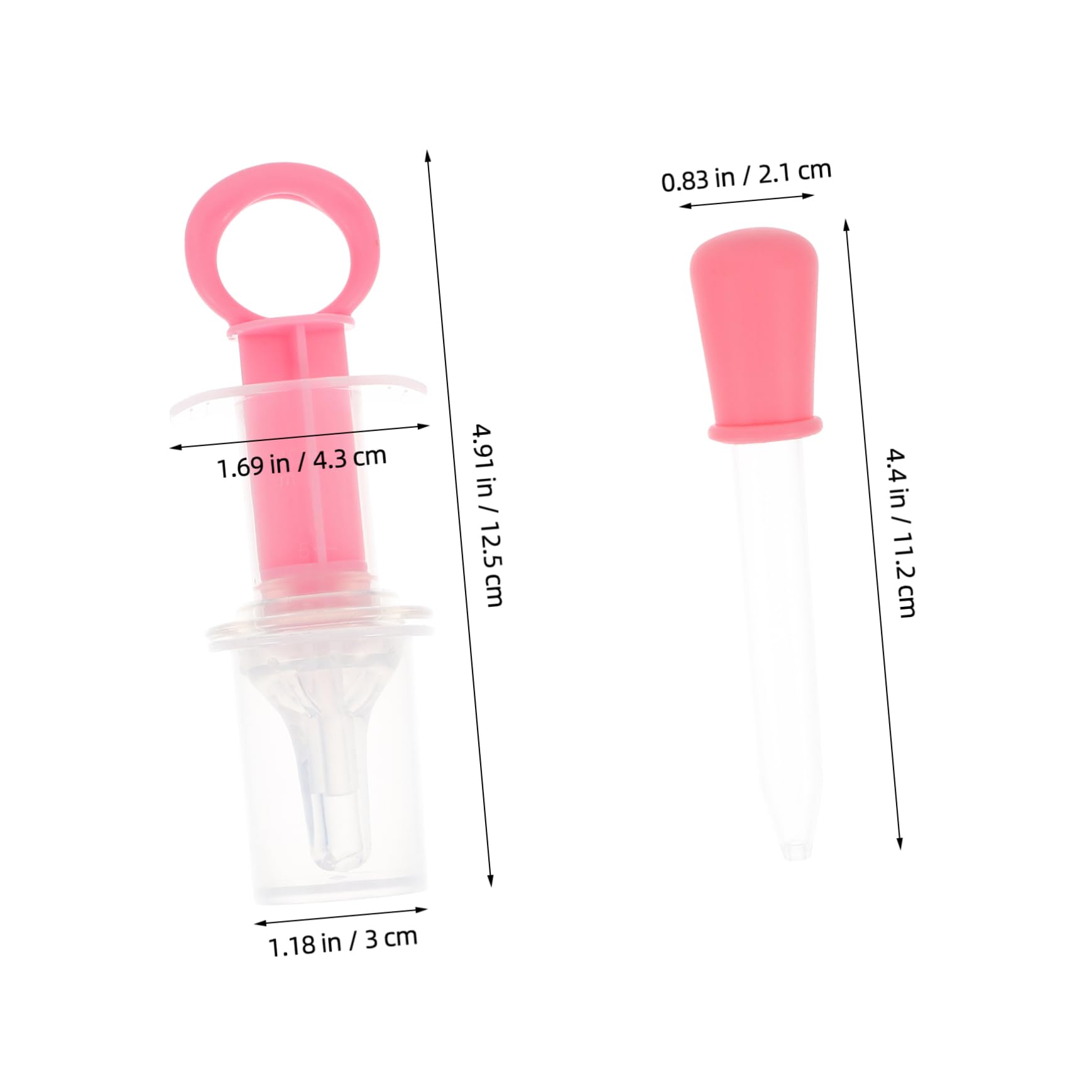 SEWOART Pet Feeding Tool Medicine Dispenser Press Button Accurate Dosage Comfortable for Cats Dogs Rabbits