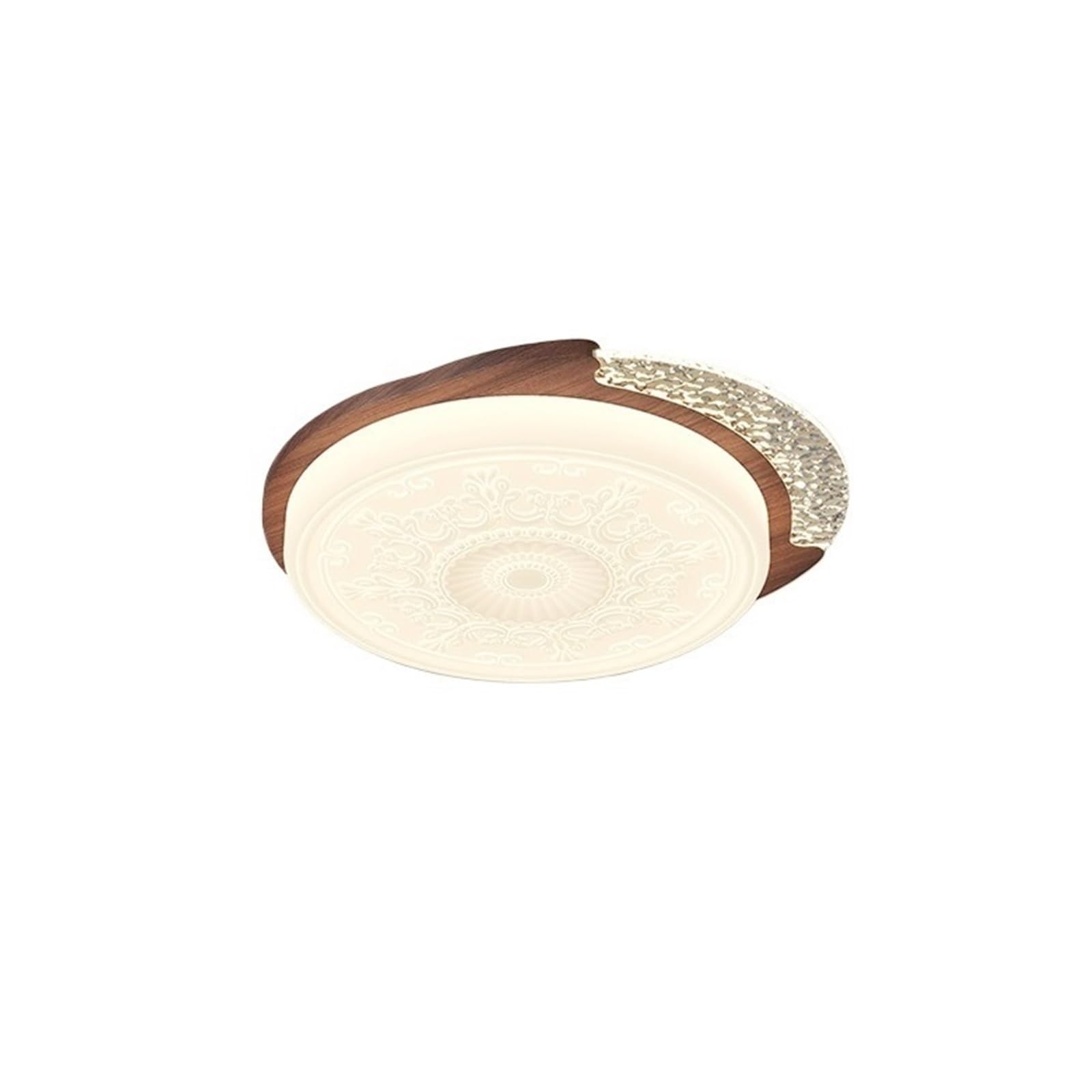 CYairong-22 Ceiling Lighting Round Relief Shell Study Lamp Bedroom Entrance Ancient Style Decorative Ceiling Ceiling Lamp