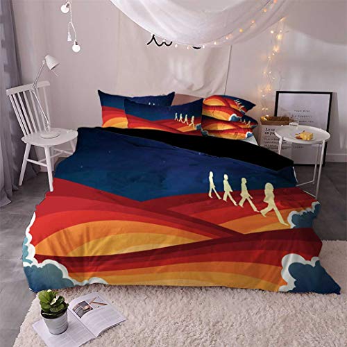 Ste-X Ensemble De Housse De Couette Facile d’entretien | Taille du Lit Double | La Literie des Beatles (220 x 240 cm… - Les Beatles, Paul McCartney, John Lennon, RIngo Starr, George Harrison Ste-X Ensemble De Housse De Couette Facile d'entretien | Taille du Lit Double | La Literie des Beatles (220 x 240 cm… – Image 7