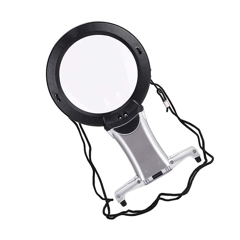 Loupe Éclairage LED CRODY Magrands pour Lire Petits Caractères sans Fatigue Oculaire
