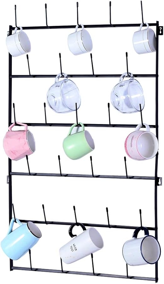 Guilansa Mug Rack Cup Holder Wall Mounted Home Storage