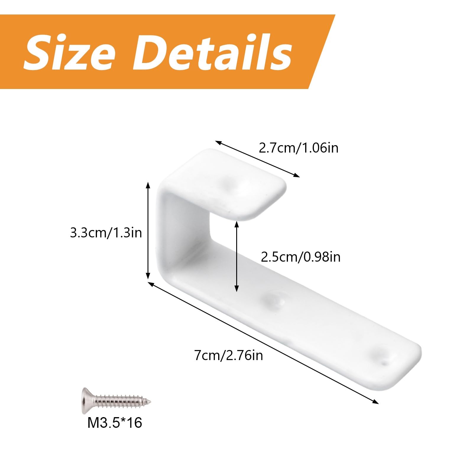 Portalettere Da Parete Ironmongery World® 170 X 245 Mm Ganci Per Heavy Duty Scala Staffe Da Parete Ganci Di Bloccaggio Ganci Di Blocco Per Scale - 2
