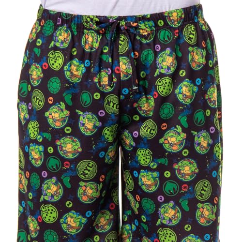Nickelodeon Teenage Mutant Ninja Turtles Pajama Shorts TMNT Men's NYC Soft Lounge Bottoms3