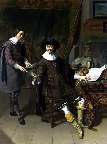 Impression d'art Huygens et son greffier affiche tableau decoration murale 60x90
