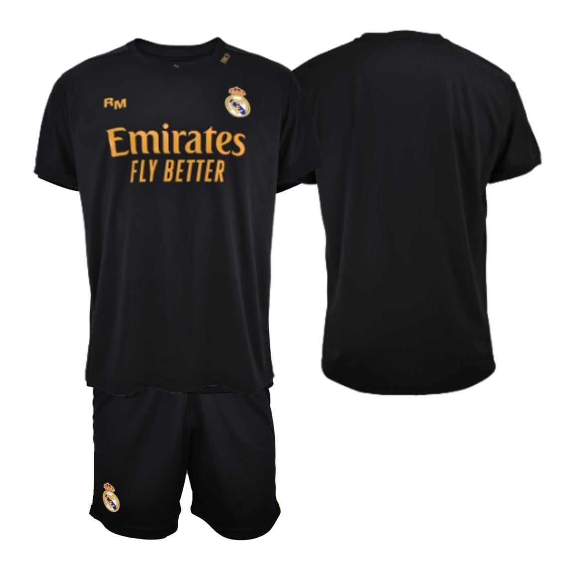 Real Madrid Conjunto Niño Camiseta y Pantalón Tercera Equipación de la Temporada 2023-2024 - Replica Oficial con Licencia Oficial - Niño