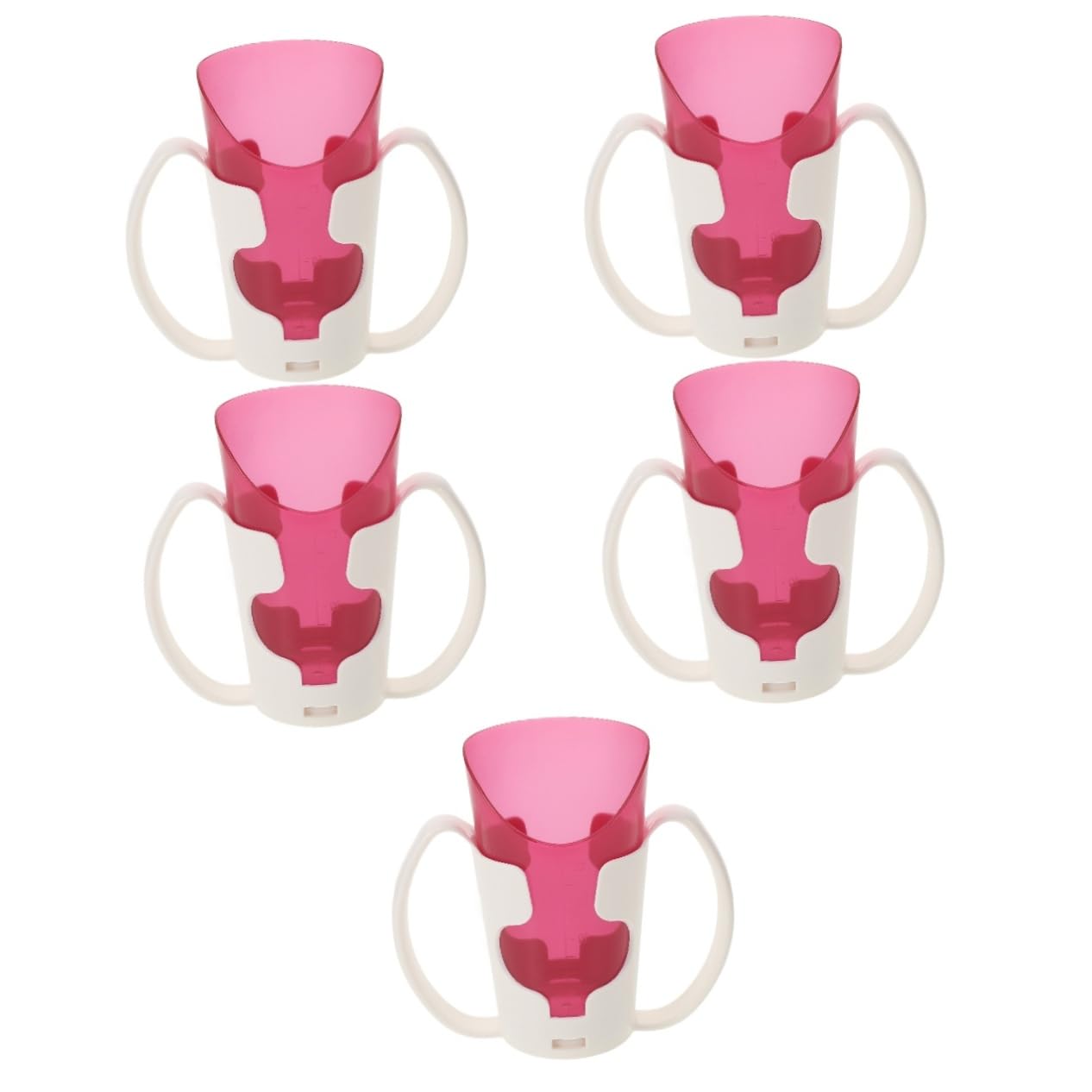 MAGICLULU 5 Piezas Taza de Cuidado de Ancianos Taza de alimentación para discapacitados Tazas de Entrenamiento para Adultos Taza de Bebida Vasos Taza para Beber Taza del Paciente