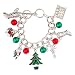 Lux Accessories Christmas Xmas Stocking Santa Claus Gift Tree Candy Cane Jingle Ball Charm.