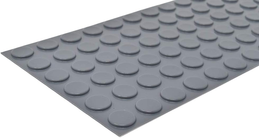 Bumper Specialties Self Adhesive Bumper Feet 0.810" x 0.120" (20.6mm x 3.0mm) Clear Cylindrical Polyurethane Pads for Industrial Surface Protection, 2,520 Pieces per Box, BS24