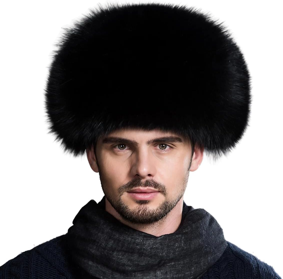 Mens Fox Hair Hat Winter Warm Genuine Sheepskin Togo Ubuy