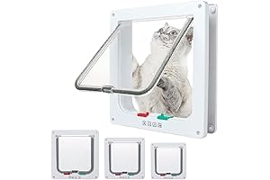 goTeamghjkl Small Doggy Door For Interior Exterior Doors