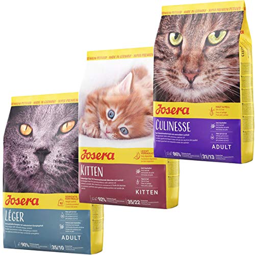 JOSERA NatureCat (1 x 400 g), graanvrij kattenvoer met gevogelte en zalmproteïne, super premium droogvoer voor volwassen katten, 1 stuk