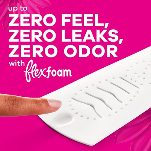 Image of Always Radiant Feminine Pads for Women, Flexfoam Pads with Wings, Size 1, Regular Absorbency, Lightly Scented, 42 Count