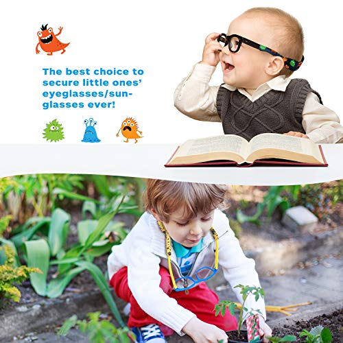 Kids Eyewear Retainer, No-Tail Adjustable Glass Retainers For Boys & Girls Sports, Eyeglasses & Sunglasses Strap For Kids, Floating Sunglass Lanyard For Kids #TOP4