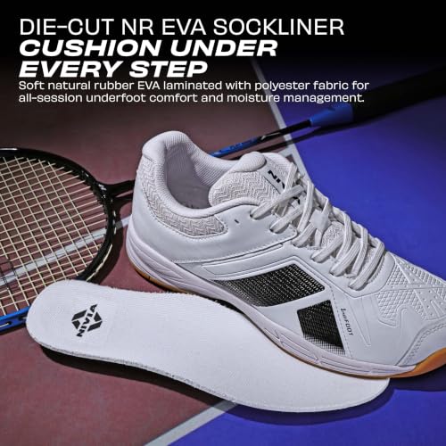 Image of Nivia Appeal 4.0 Non-Marking Badminton Shoes for Men, Duofoam Midsole, Hexa-Grip Outsole, Breathable Mesh Upper, Neutral Arch Fit, Lightweight Cushioning & Stability