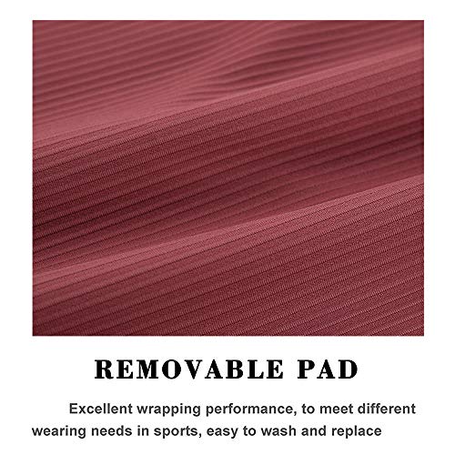 Women\'s Sports Gym Crop Tank Tops Basic Solid Active Sleeveless Shirts for Yoga Running Fitness Workout Marron 6