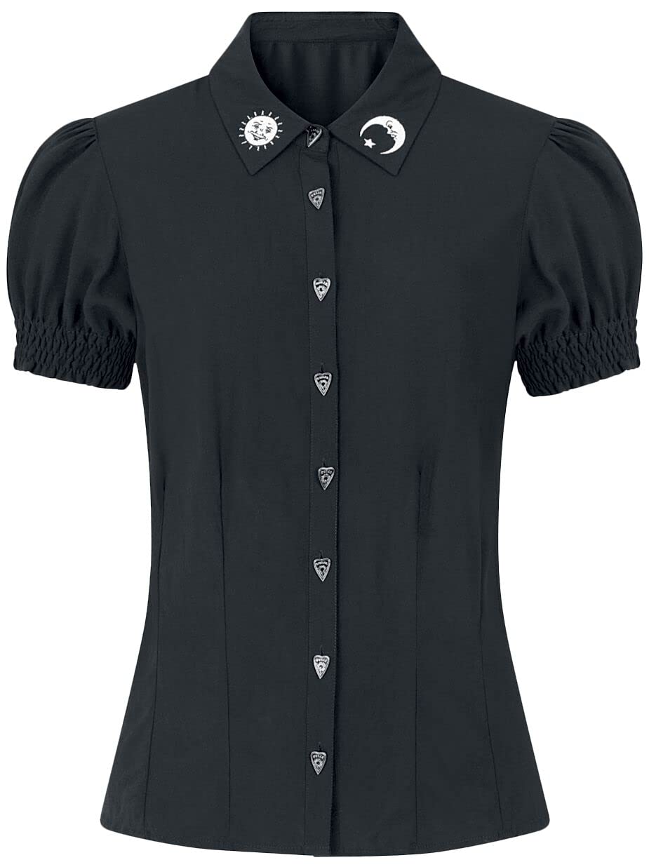 Hell Bunny Samara Blouse Black