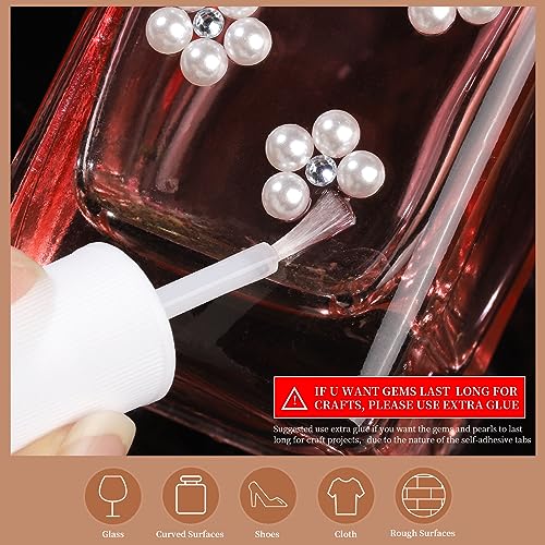 image for Teenitor 2662 Pcs Hair Pearls Hair Gems Face Gems, Hair Pearls Stick O