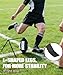 Sungaryard Football Kicking Tee, Portable Kickoff Tee Holder Stand with L-Shaped Leg, Metal Field Goal Kicking for Youth & Adults Training Practice, Black, 1 Pack