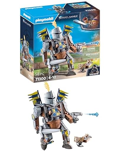 PLAYMOBIL Novelmore 71300 Novelmore - Combate Robot, el Caballero Gizmo Crafton y su Fuerte Robot de Batalla, Armado con Espada y cañón para el Torneo, Juguetes para niños a Partir de 4 años | Ya disponible en tu tienda friki favorita! En mundofriki.es!