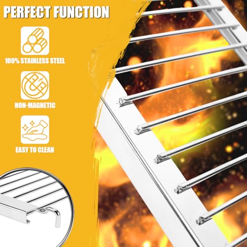 GFTIME 50-89cm Universal Warmhalterost Verstellbar für Enders Kansas II Pro, Burnhard, RÖSLE VIDERO, Barbecook Siesta 310, Nexgrill, Dynaglo, Monument, Edelstahl Grill Ersatzteil, 1 Stück 3
