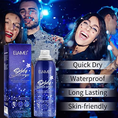 Hanywil SF-A-NO3 Glitter Spray For Hair, Body Glitter Hairspray thumb #2