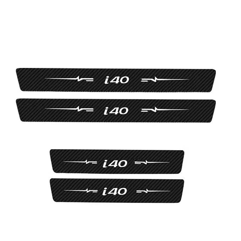 SDYAYFGE 4Pcs Kick Plates Car Door Sill Protector,for HYUNDAI I40