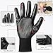 ENPOINT 12 Pairs Black Nitrile Winter Work Gloves Men Grip, Women Reusable Heavy Duty Firm Grip Nitrile Gloves XL, Construction Tools for Working, Gardening, Fishing