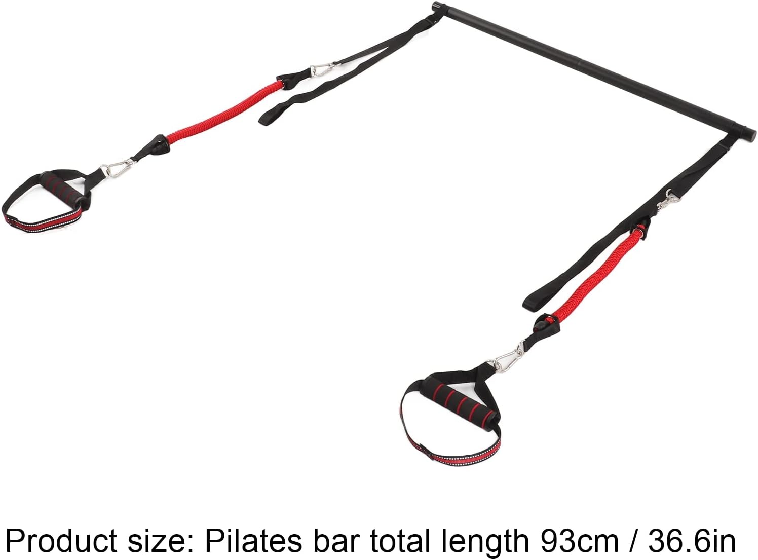 Portable Pilates Bar Kit, with Adjustable Pilates Bar Kit with r esistance Bands, for Men and Women,for Legs,Hip,Waist and Arm,Exercise Fitness Equipment