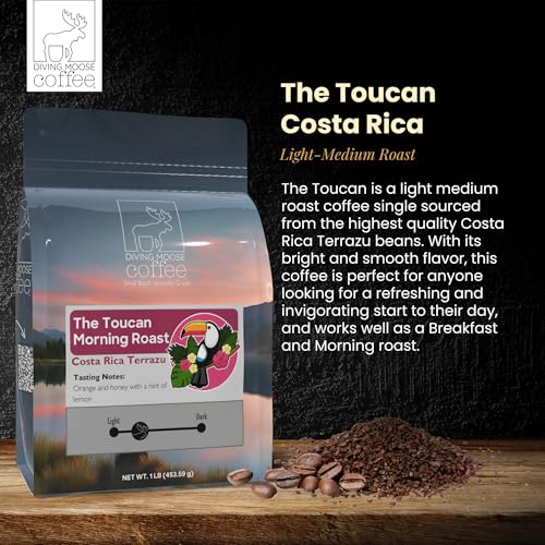 Diving Moose Coffee - The Toucan Costa Rica Terrazu Café Tostado miniatura 3
