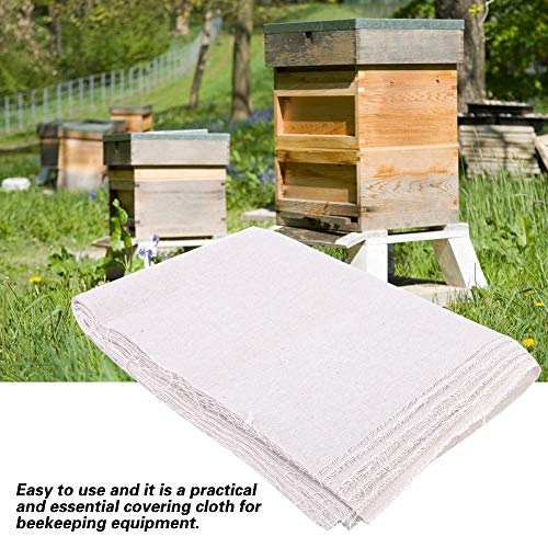 10 Stück Baumwoll-Bienenstock-Abdeckung, Bienenstock-Isolierungs-Abdecktuch, Imker-Imkerei-Ausrüstung, Werkzeug, Weiß