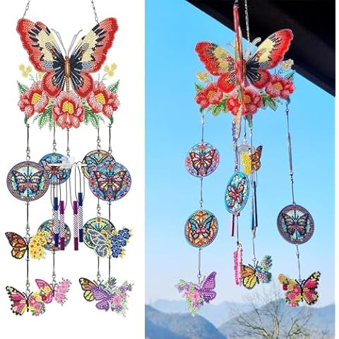 Reepetty DIY Dotted Diamond Art Wind Chime Kit Cover