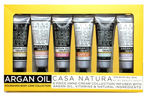 6 piece Argan Oil and Shea Butter Hand Cream Collection