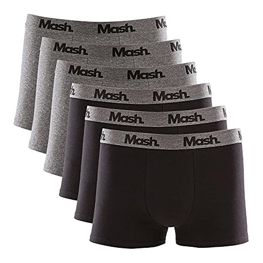 Kit 6 Cuecas Boxer Cot El Bord, Mash, Masculino, Preto/Preto/Preto/Cinza Escuro/Cinza Escuro/Cinza Escuro, P