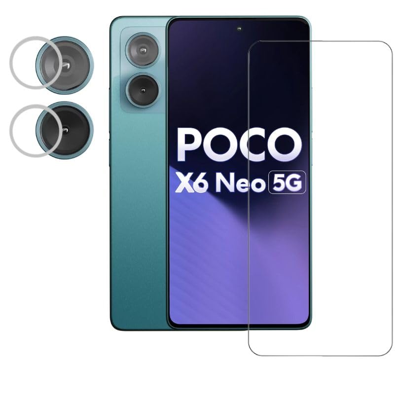 ISAAK Tempered Glass and Back Camera Lens Protector compatible with POCO X6 Neo 5G (COMBO PACK) (B0CXZJHCJ2) Amazon Price History, Amazon Price Tracker