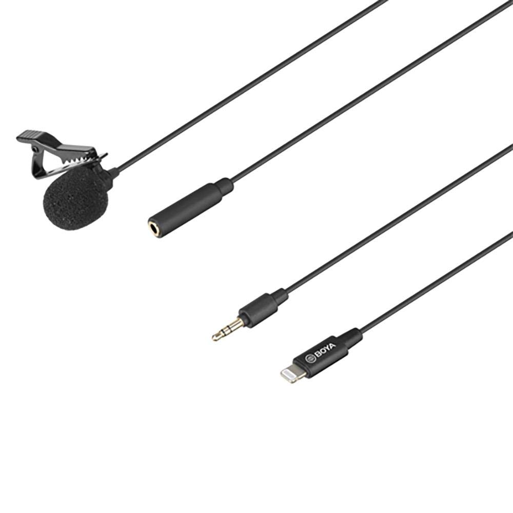 Boya by-M2 - Lavalier per microfono, compatibile con iOS, colore: Nero