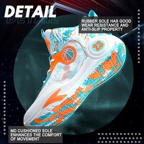 Men's Basketball Shoes Lightweight Breathable Outdoor Sports Shoes Fashionable Non Slip Running Sports Boots4