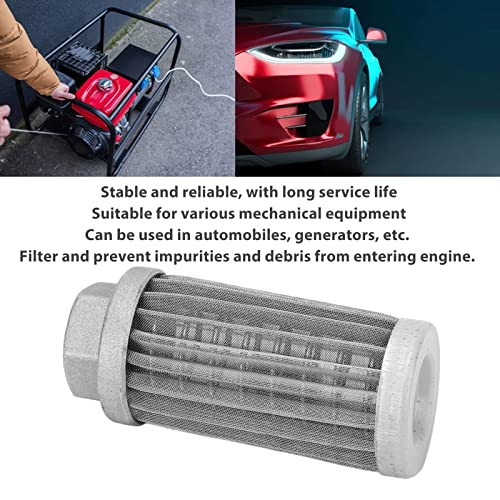 Image of Stainless Steel Mesh Oil Filter - Hydraulic Suction Filter for Fuel Strainer Tube Connection