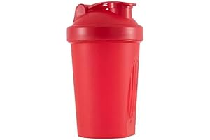 16 oz Shaker Bottle (Whole Red) BPA-Free Protein Mixer w/ Classic Loop...