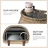 GRANNY SAYS Bike Basket Front, Natural Rattan Wicker Bike Baskets, Bicycle Basket with Cup Holder, Handmade Bike Baskets for Organizing, Storage Basket for Beach Cruisers, Ebikes #3